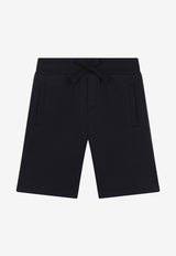 Dolce 
Gabbana Kids Boys Logo Plate Bermuda Shorts L4JQD4 G7VGL B3681 Navy