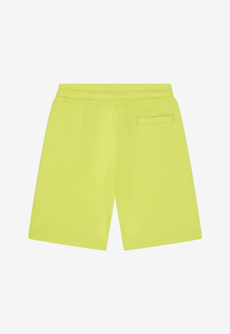 Dolce 
Gabbana Kids Girls Logo-Patch Bermuda Shorts Yellow L4JQF0 G7H6L V0334