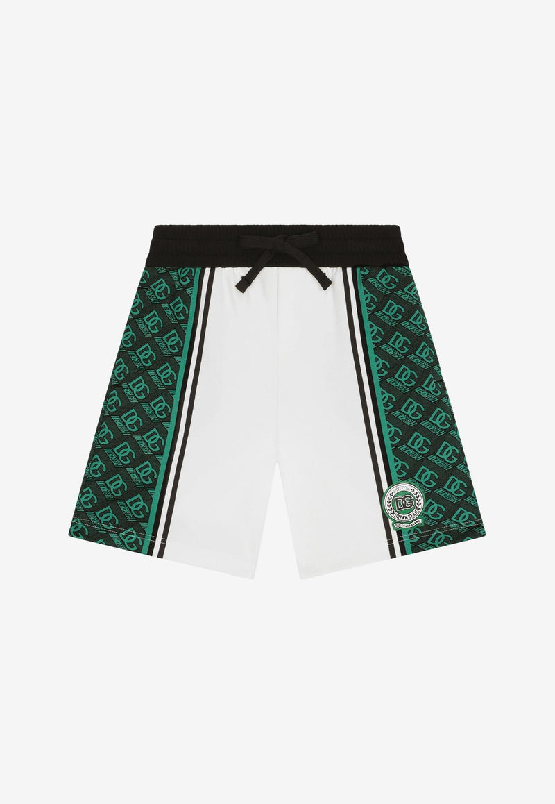 Dolce 
Gabbana Kids Boys Logo-Print Sports Shorts White L4JQN8 G7HWN HV4IK