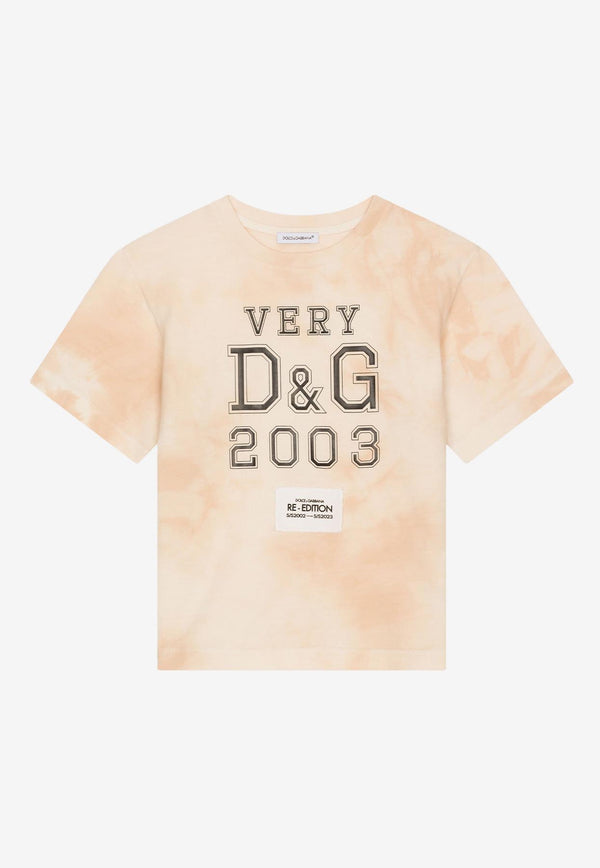 Dolce 
Gabbana Kids Boys Very DG Print T-shirt L4JTEY G7I8T M9478 Beige