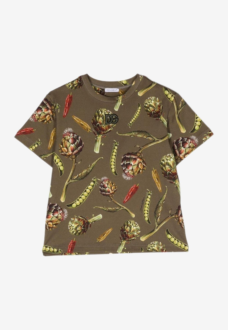 Dolce 
Gabbana Kids Kids Floral Print T-shirt L4JTGM G7I2Z S9000 Multicolor