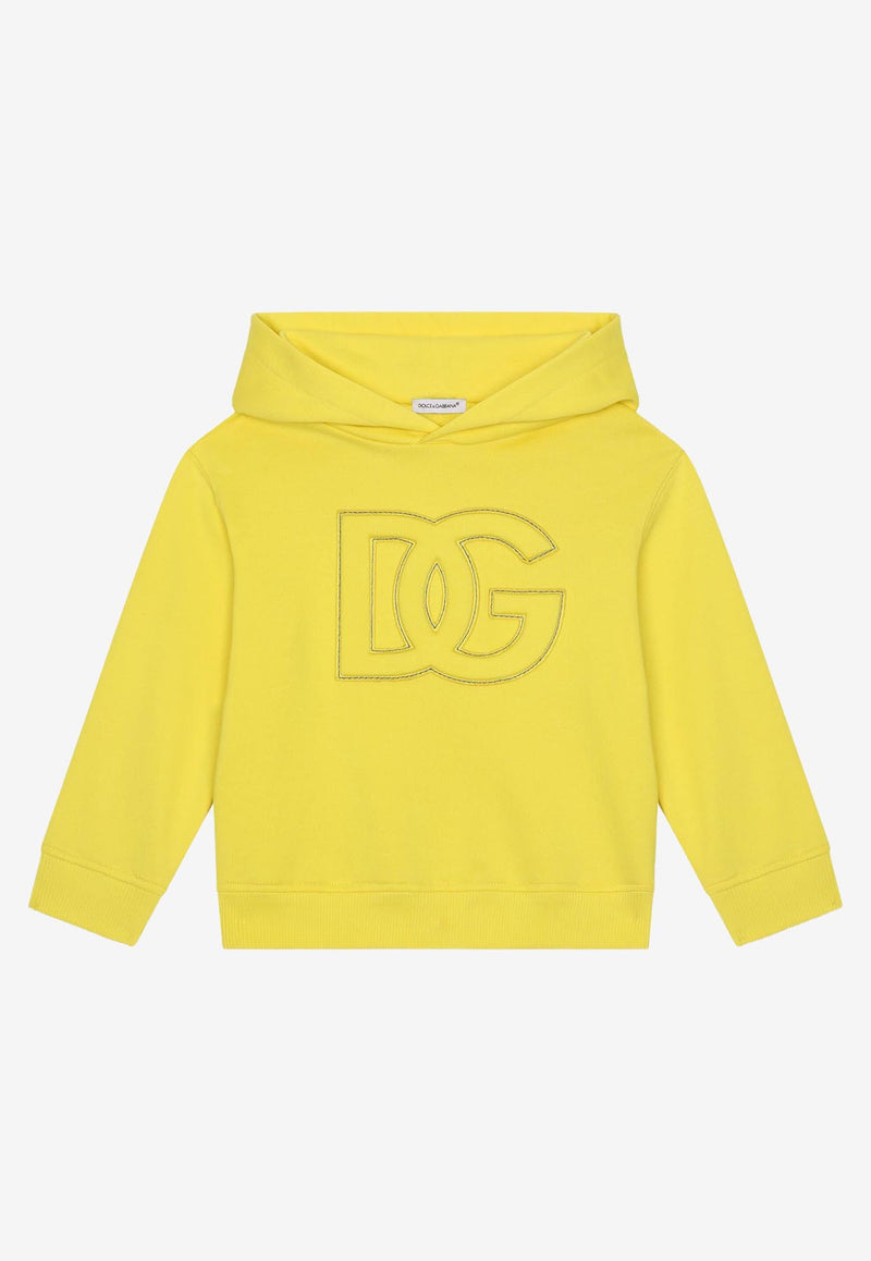 Dolce 
Gabbana Kids Boys DG Logo Hoodie L4JWFJ G7H3A A0177 Yellow