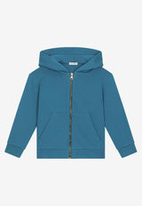 Dolce 
Gabbana Kids Boys Logo Embossed Zip-Up Hoodie L4JWGP G7H6I B0025 Blue