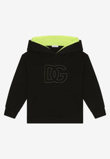 Dolce 
Gabbana Kids Boys DG Logo Hoodie L4JWHG G7H5L N0000 Black