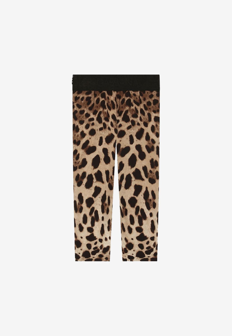 Dolce 
Gabbana Kids Girls Leopard Print Leggings L51P51 G7I2M HA93M Multicolor