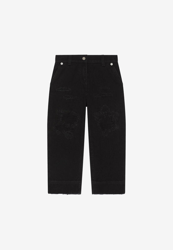 Dolce 
Gabbana Kids Girls Straight Jeans L52F66 LDB34 N0000 Black