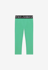 Dolce 
Gabbana Kids Girls Interlock Leggings Green L5JP3J G7E3K V8646