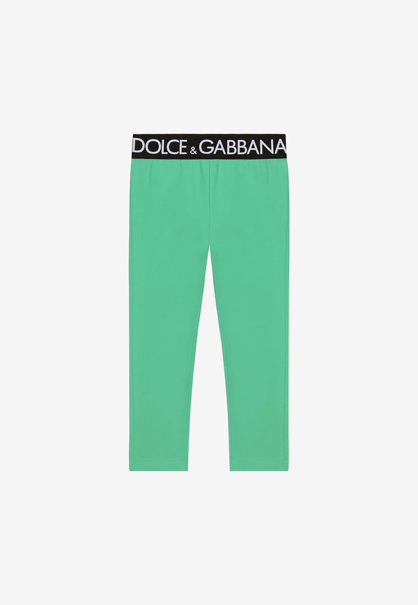 Dolce 
Gabbana Kids Girls Interlock Leggings Green L5JP3J G7E3K V8646