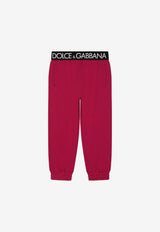 Dolce 
Gabbana Kids Girls Branded Waist Track Pants Fuchsia L5JP9G G7E3Z F0877