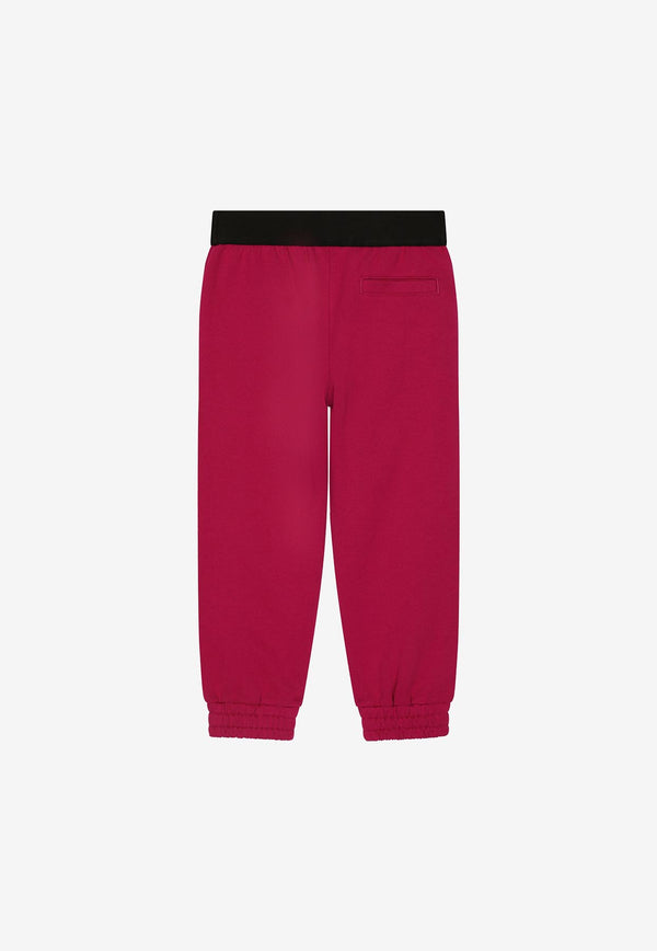 Dolce 
Gabbana Kids Girls Branded Waist Track Pants Fuchsia L5JP9G G7E3Z F0877