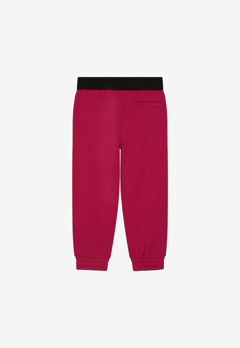 Dolce 
Gabbana Kids Girls Branded Waist Track Pants Fuchsia L5JP9G G7E3Z F0877