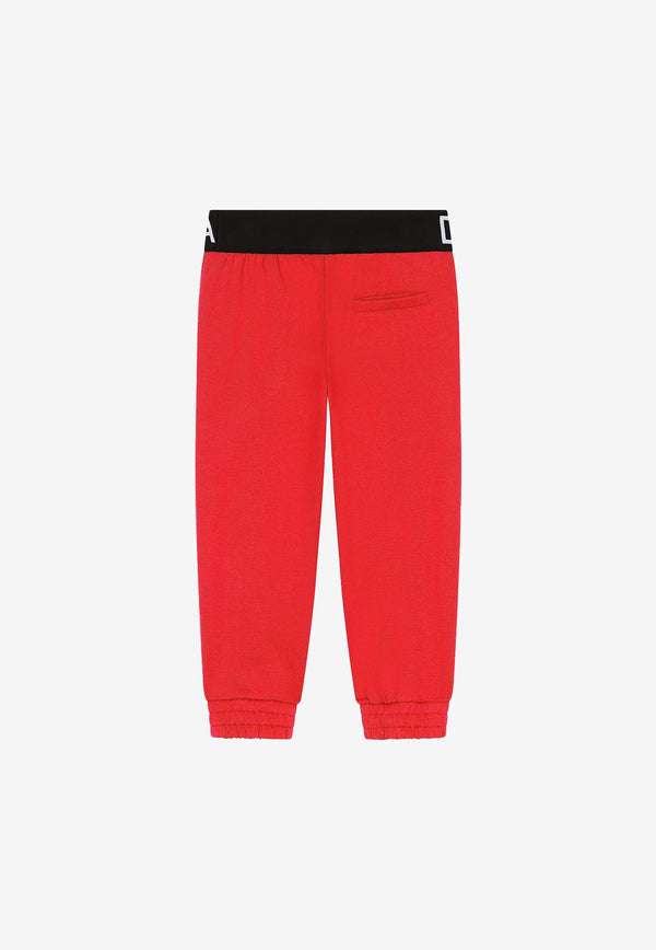 Dolce 
Gabbana Kids Girls Branded Waist Track Pants Red L5JP9G G7E3Z R0156