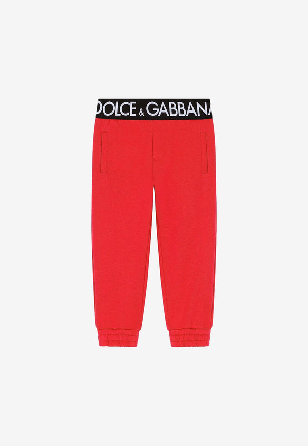 Dolce 
Gabbana Kids Girls Branded Waist Track Pants Red L5JP9G G7E3Z R0156