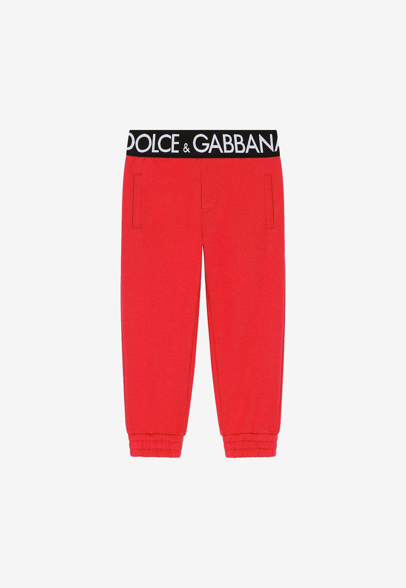 Dolce 
Gabbana Kids Girls Branded Waist Track Pants Red L5JP9G G7E3Z R0156