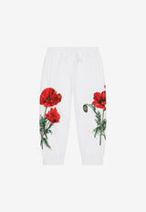 Dolce 
Gabbana Kids Girls Poppy Patch Track Pants White L5JP9T G7G9P W0800