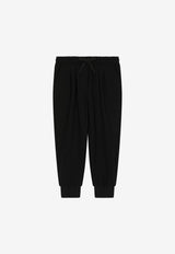 Dolce 
Gabbana Kids Girls Track Pants with DG Logo Patch Black L5JPA6 G7I0H N0000