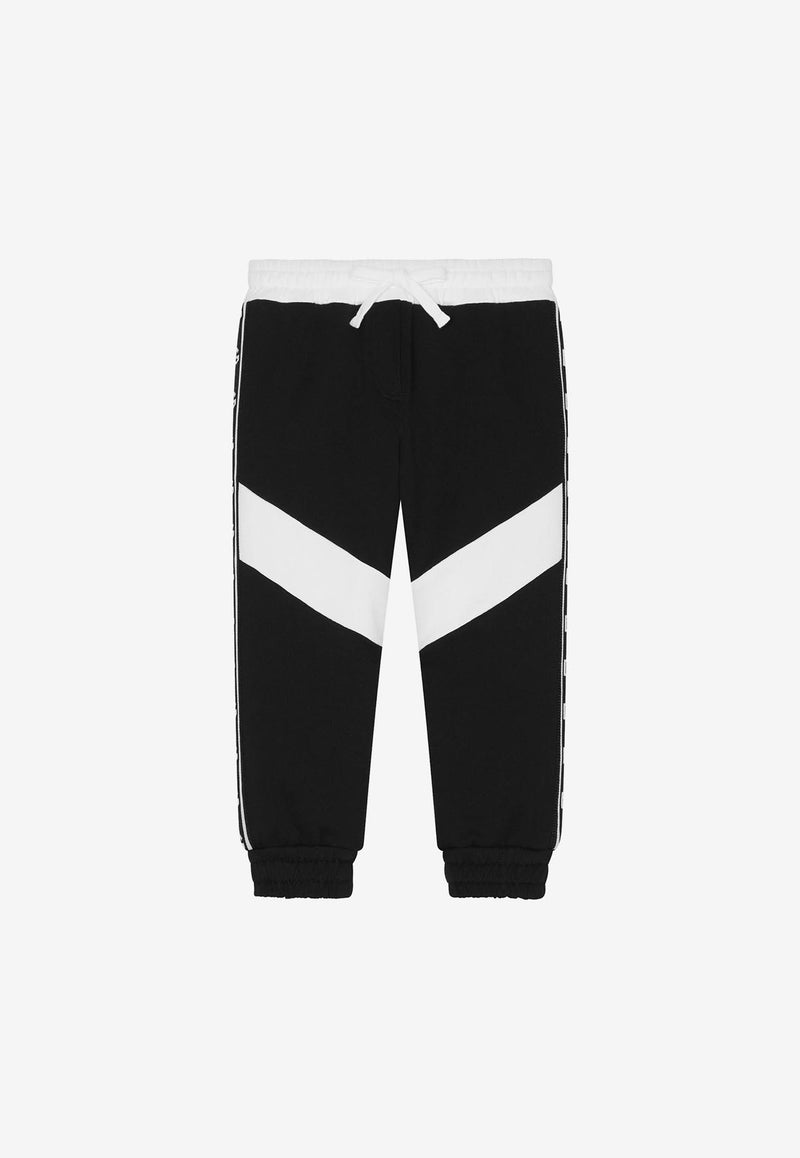 Dolce 
Gabbana Kids Girls Colorblocked Track Pants Black L5JPB4 G7JK1 S9000