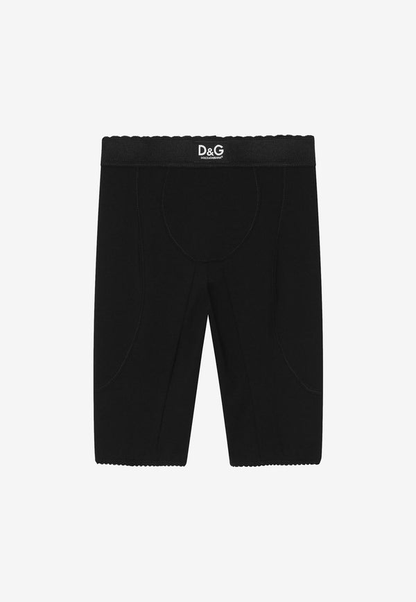 Dolce 
Gabbana Kids Girls DG Logo Cycling Shorts Black L5JQ86 G7JL7 N0000