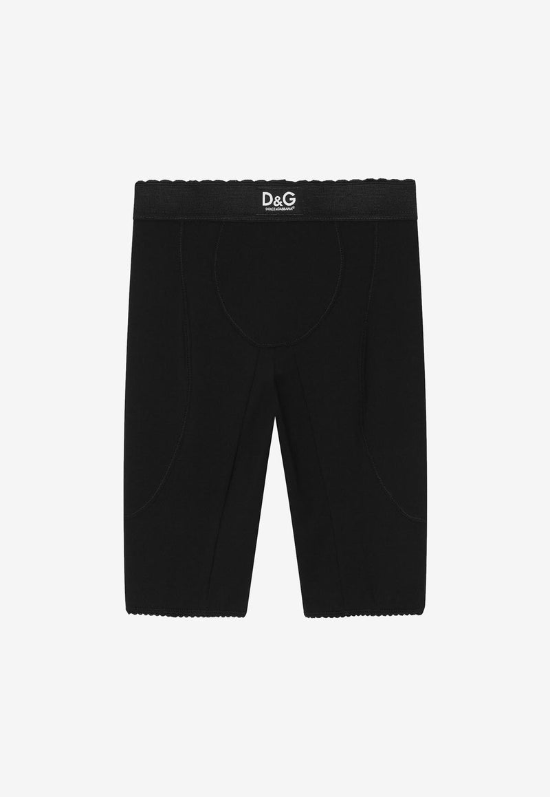 Dolce 
Gabbana Kids Girls DG Logo Cycling Shorts Black L5JQ86 G7JL7 N0000