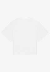 Dolce 
Gabbana Kids Girls Bellissima Logo Print T-shirt L5JTAZ G7CF8 W0800 White