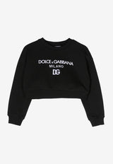 Dolce 
Gabbana Kids Girls DG Milano Sweatshirt Black L5JW8S G7I0J N0000