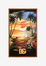 Dolce 
Gabbana Kids Kids Hawaiian Print Beach Towel Multicolor LBJA18 G7H8K HH4JK