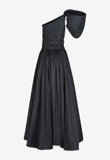 Leal Daccarett Isla Negra One-Shoulder Gown Black LDBING