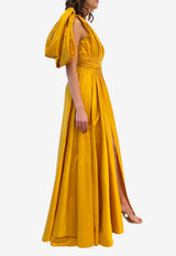 Leal Daccarett Isla Negra One-Shoulder Gown Yellow LDOING