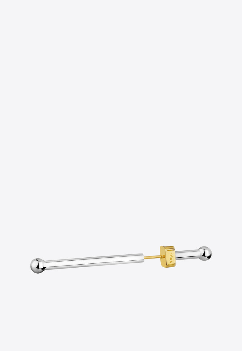 EÉRA Special Order - Long Piercing Stud Earring in 18k Gold White Gold LPERPL01U1