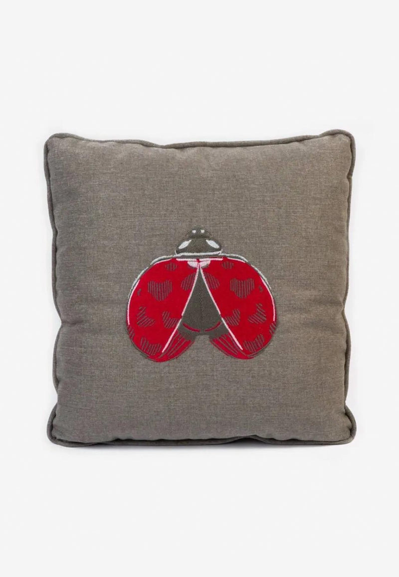 Stitch Jo Lady Bug Cushion Gray