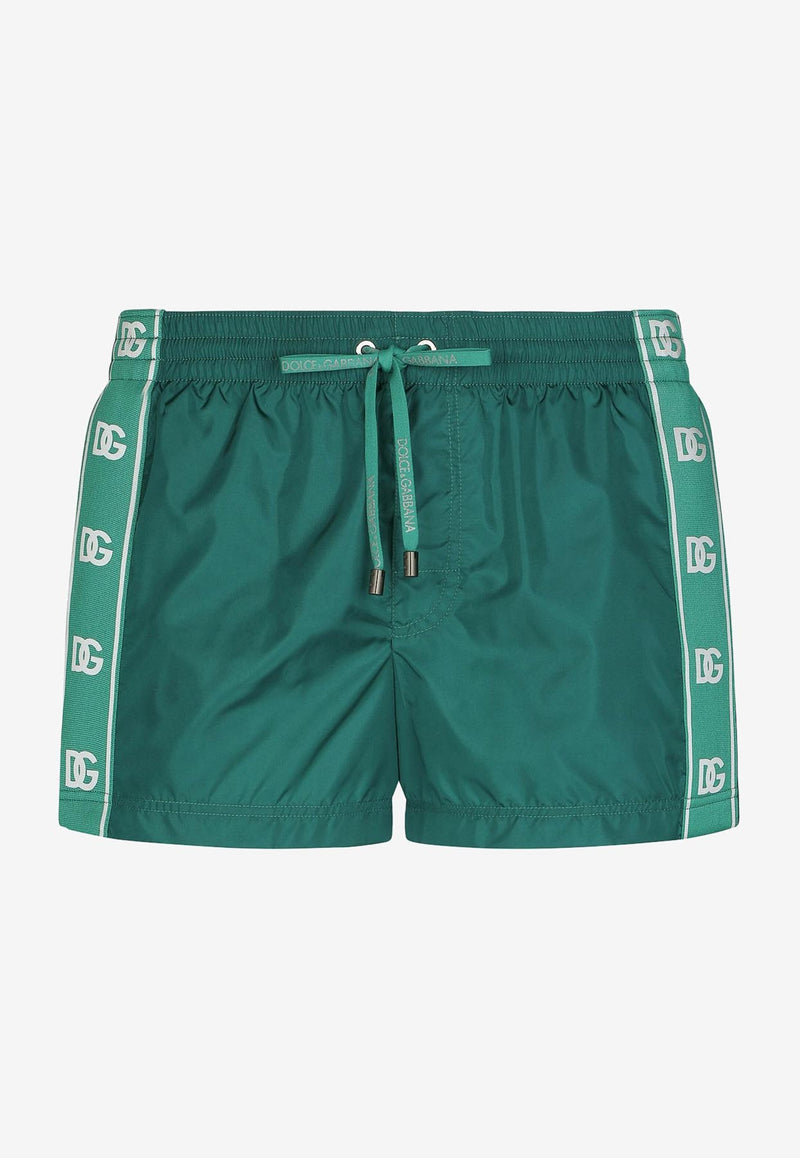 Dolce 
Gabbana Logo Bands Swim Shorts Green M4C32T FUMQG N0869