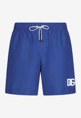 Dolce 
Gabbana Logo-Print Color-Block Swim Shorts Blue M4E39T FUSFW B0789