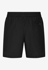 Dolce 
Gabbana Logo Plate Swim Shorts Black M4E45T FUSFW N0000