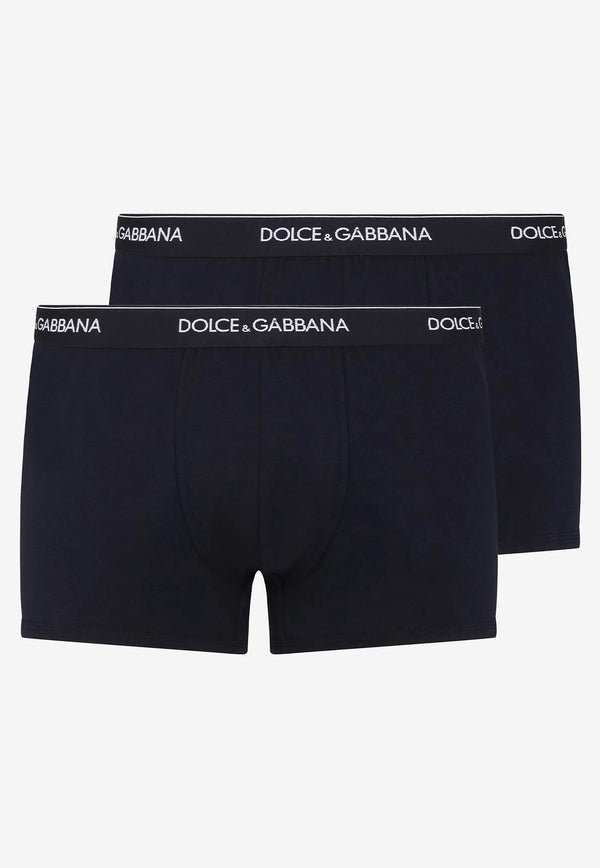 Dolce 
Gabbana Logo Waistband Boxers - Set of 2 Navy M9C07J FUGIW B9680