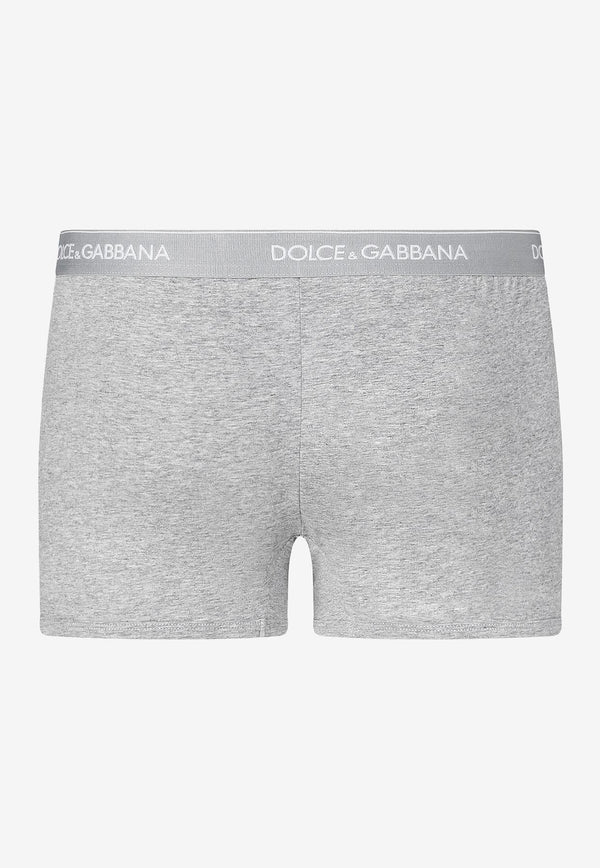 Dolce 
Gabbana Logo Waistband Boxers - Set of 2 Gray M9C07J FUGIW S8290