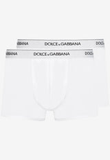 Dolce 
Gabbana Logo Waistband Boxers - Set of 2 White M9C07J FUGIW W0800