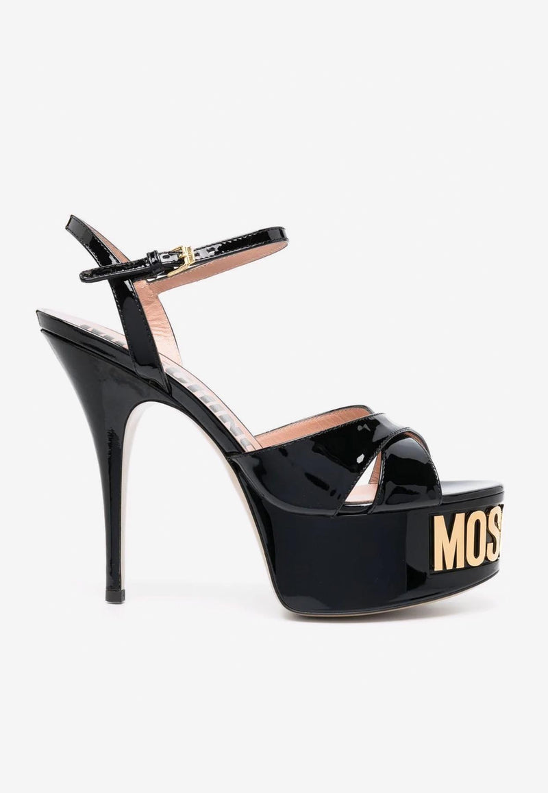 125 Platform Sandals in Patent Leather