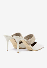 Malone Souliers Maisie 85 Mules in Nappa Leather MAISIE 85-42 CREAM/BEIGE