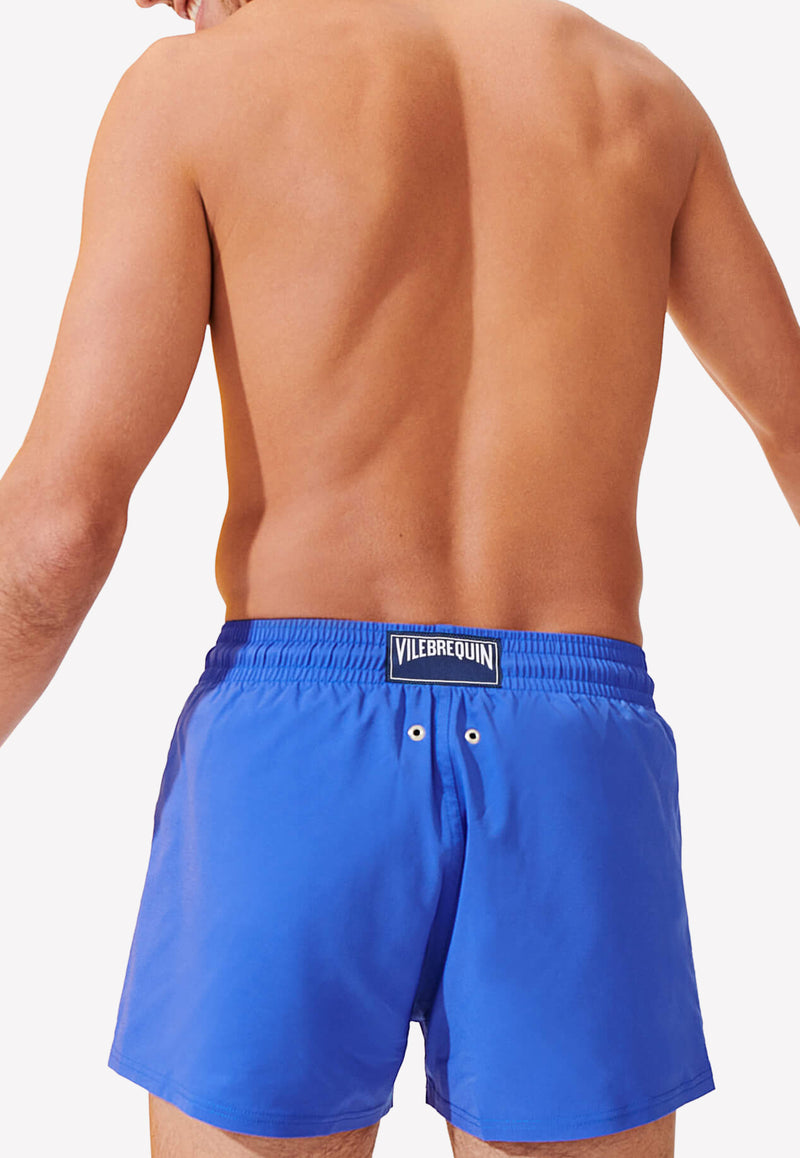 Vilebrequin Fitted Nylon Swim Shorts Sea Blue MANH9E00-314