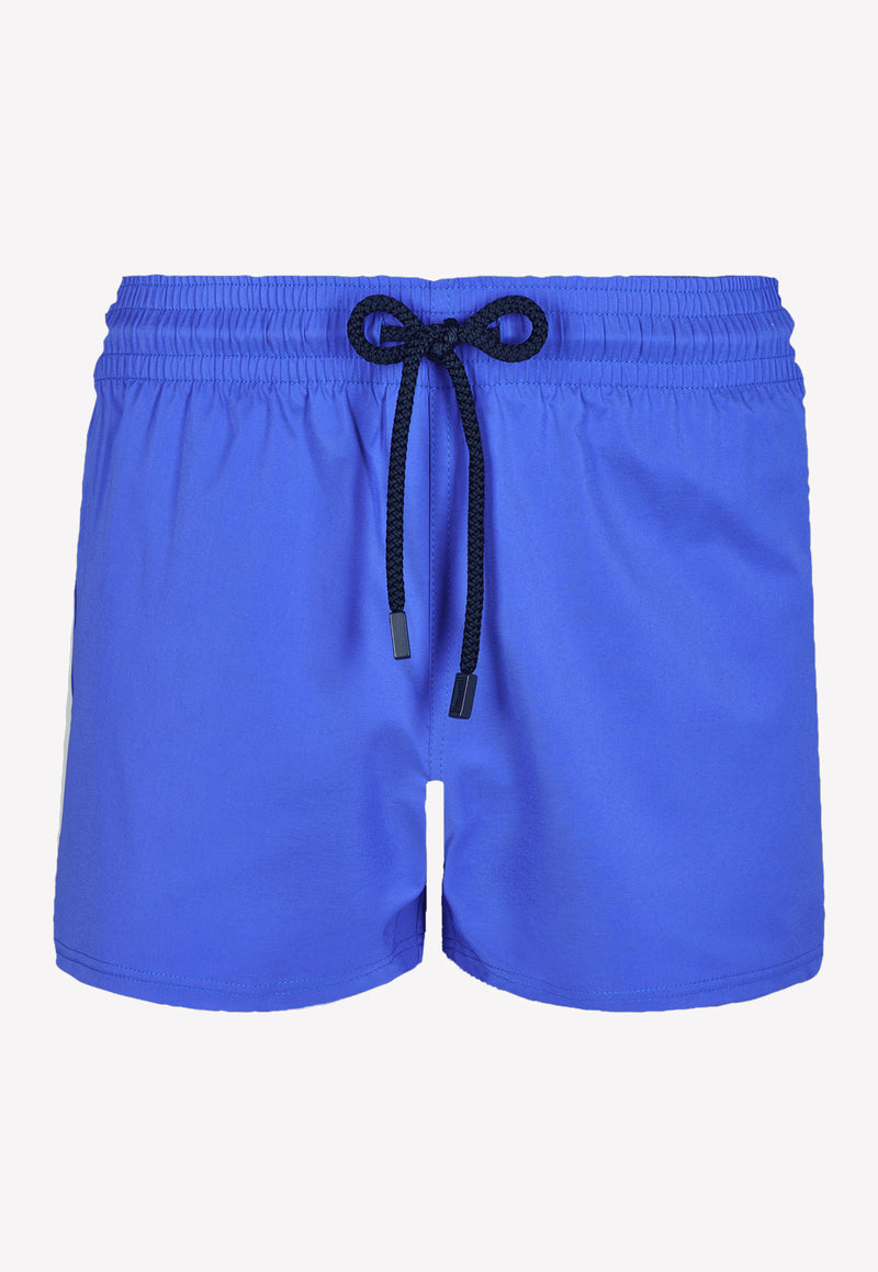 Vilebrequin Fitted Nylon Swim Shorts Sea Blue MANH9E00-314