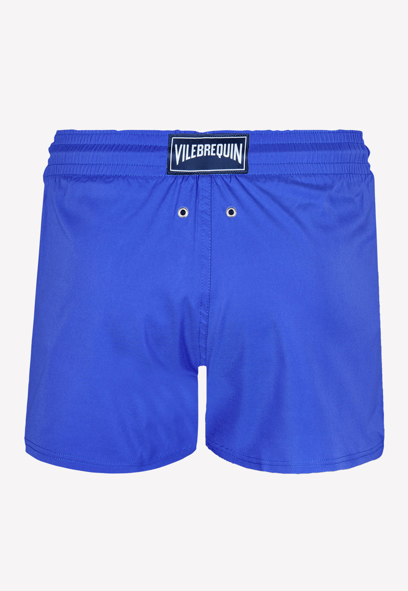 Vilebrequin Fitted Nylon Swim Shorts Sea Blue MANH9E00-314