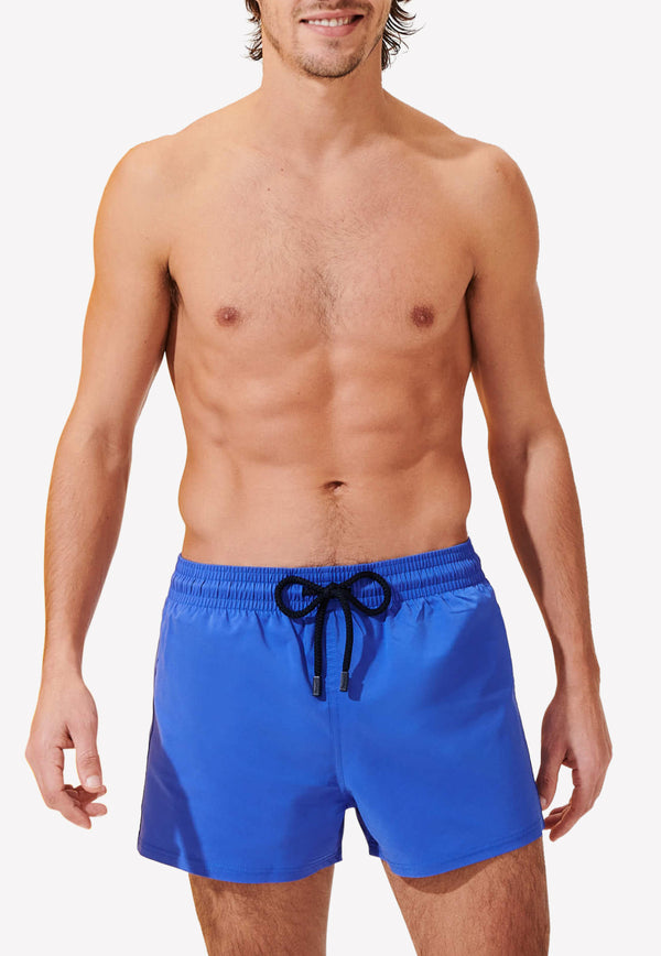 Vilebrequin Fitted Nylon Swim Shorts Sea Blue MANH9E00-314