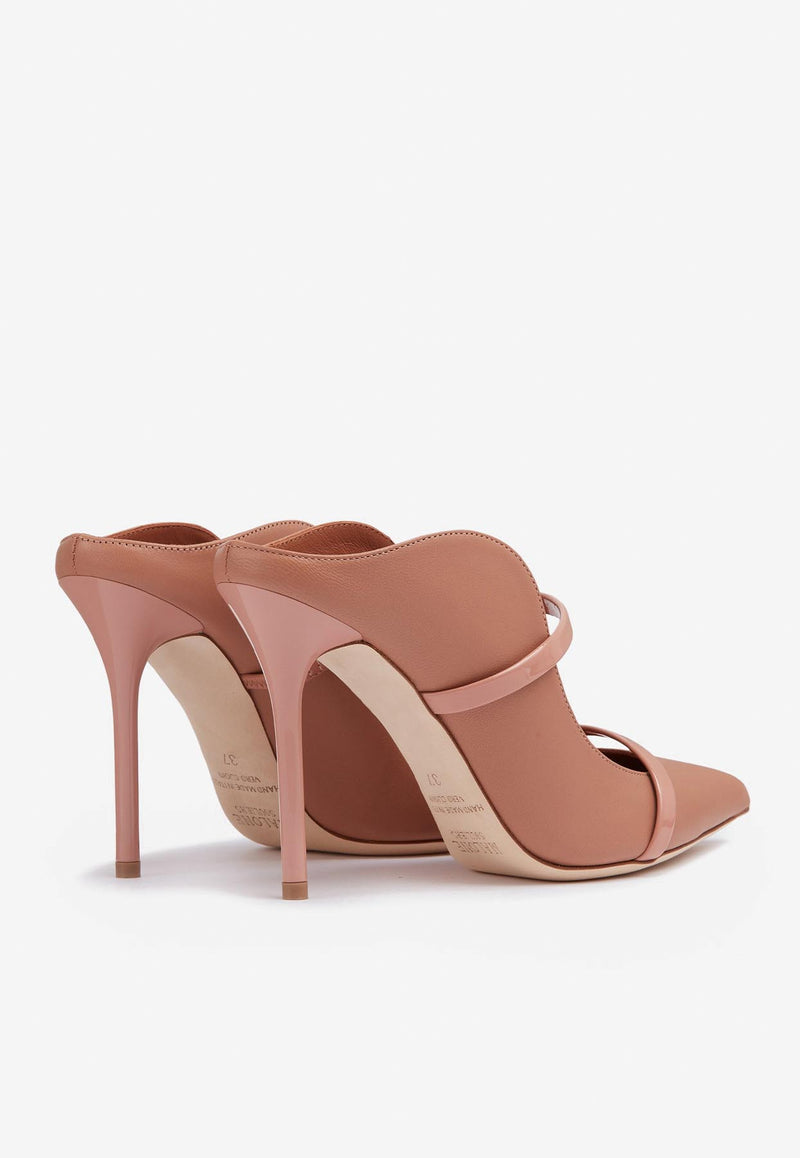 Malone Souliers Maureen 100 Mules in Nappa Leather MAUREEN 100-178 NUDE/BLUSH