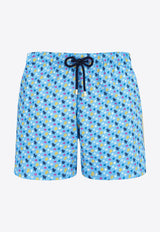 Vilebrequin Monrise Ronde Des Tortues Swim Shorts MNIU3F39-368 Blue