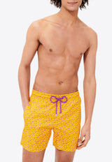 Vilebrequin Moohina Micro Ronde des Tortues Swim Shorts Yellow MOHH0J39-118