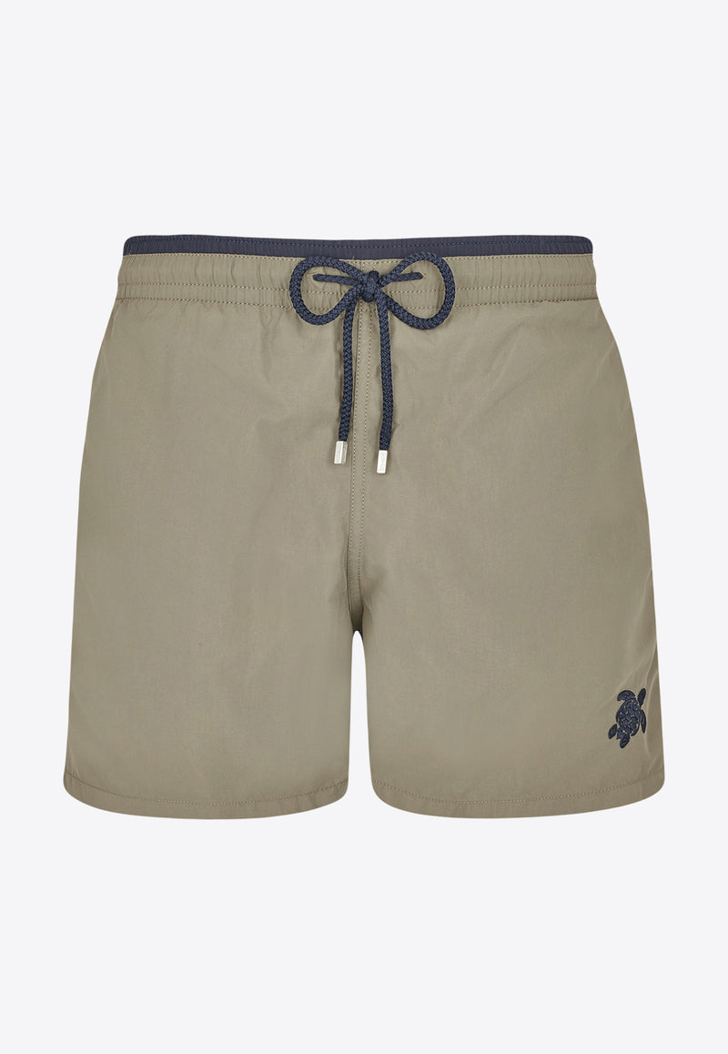 Vilebrequin Moka Bi-Color Swim Shorts MOKU3A01-472 Olive