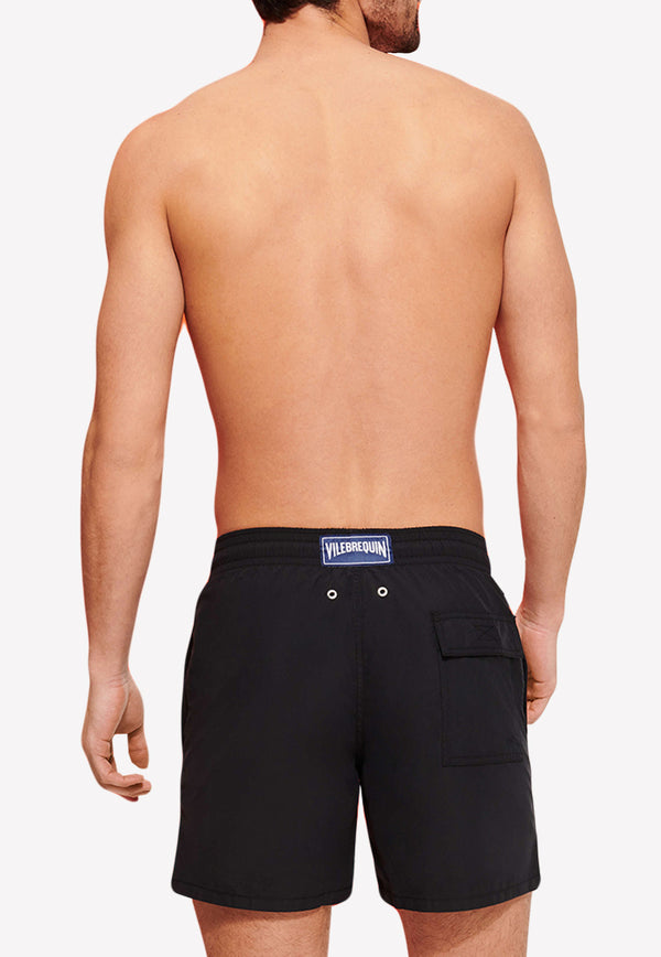 Vilebrequin Logo Patch Solid Swim Short Navy MOOC1A00-390