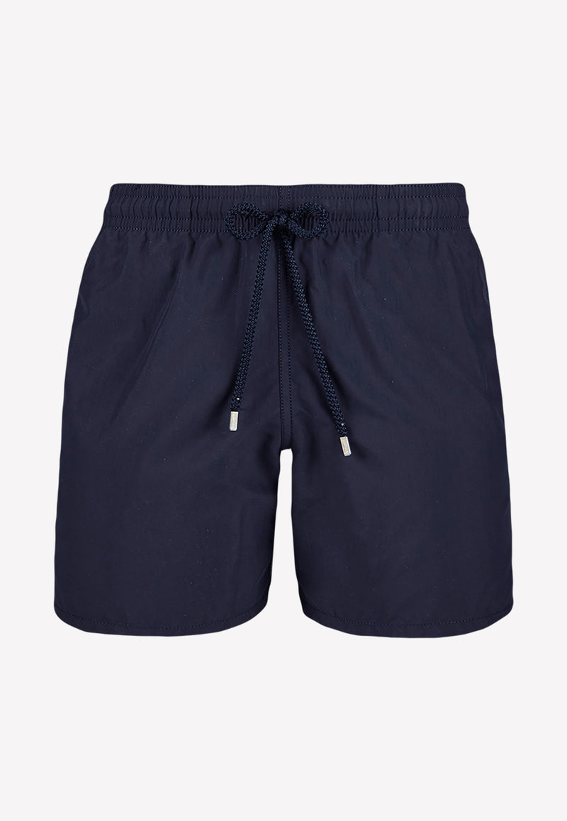 Vilebrequin Logo Patch Solid Swim Short Navy MOOC1A00-390