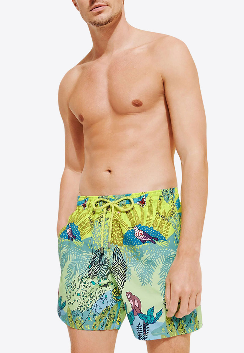 Vilebrequin Moorea Jungle Rousseau Swim Shorts MOOC3B03-414 Multicolor