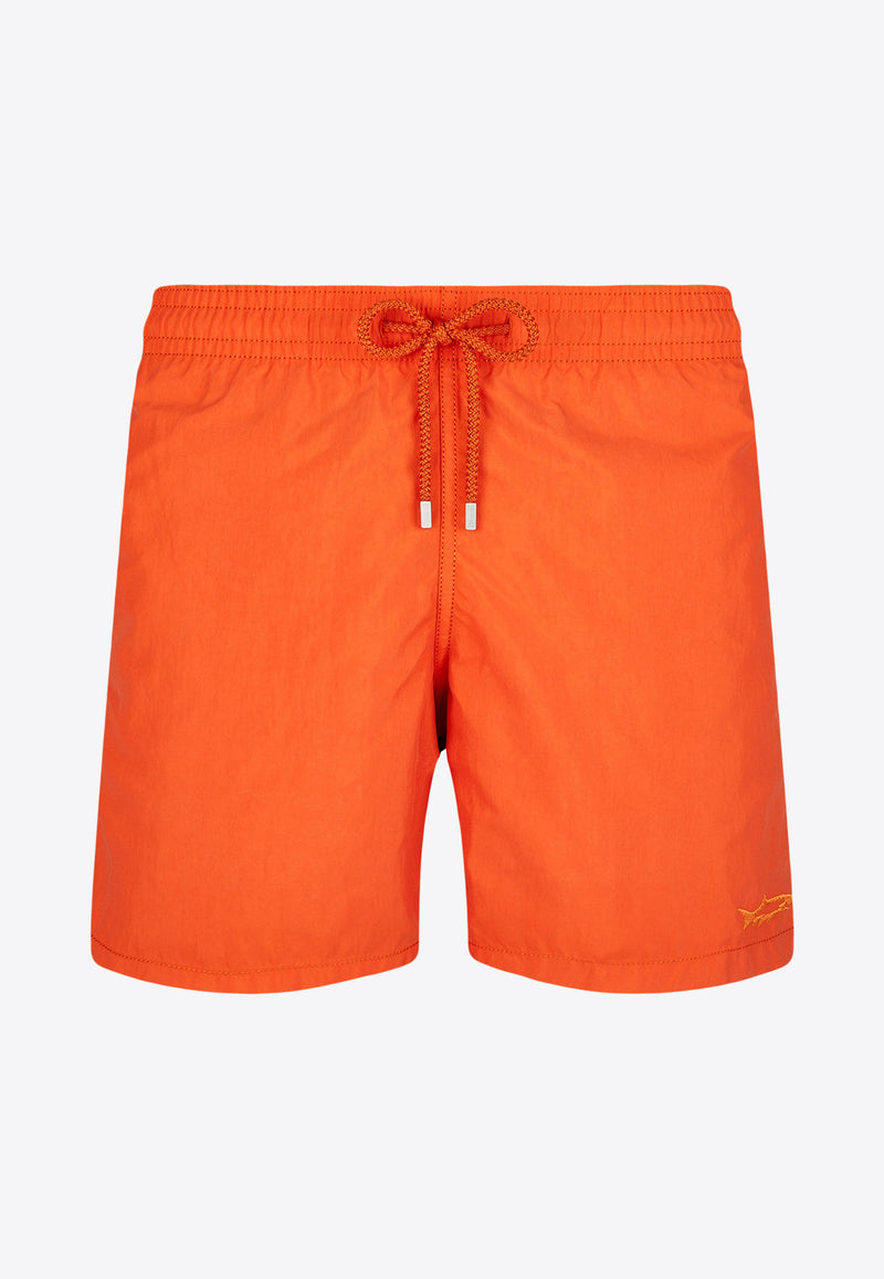 Vilebrequin Moorea Water-Reactive Requins 3D Swim Shorts MOOC3D07-173 Orange